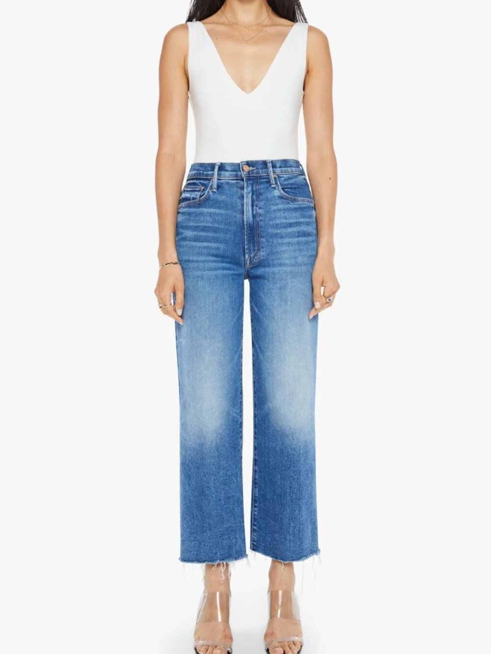 Mother Maven Ankle Fray Jeans in Bitchin', Size 28, Like New